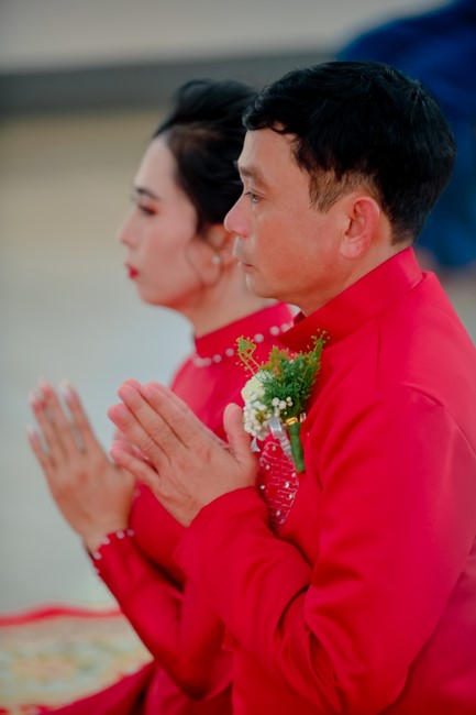 Wedding Ceremony at the pagoda