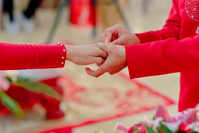 Wedding Ceremony at the pagoda