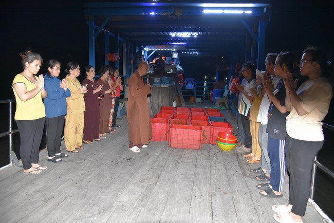Releasing creatures in Cu Chi district of the Charity Board