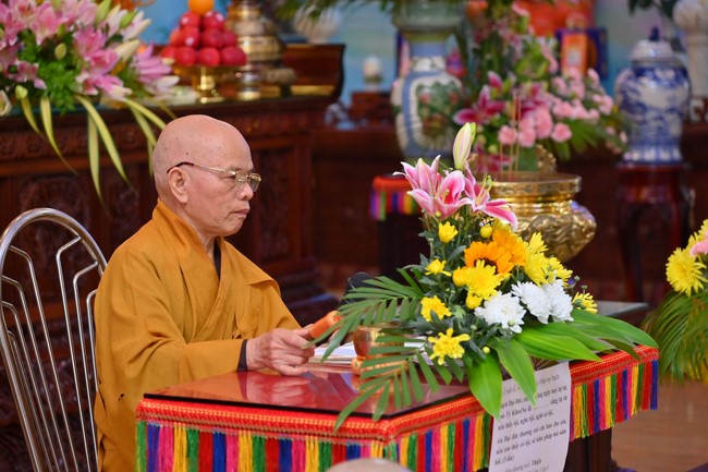 Holding Pravaranà Ceremony of the Director Board (DB) of Hoc Mon district's Vietnam Buddhist Sangha (VBS)