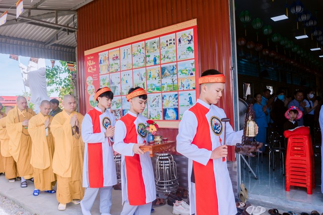 The Ullambana Great Ceremony 2023 at Tu Phap pagoda, Nghe An
