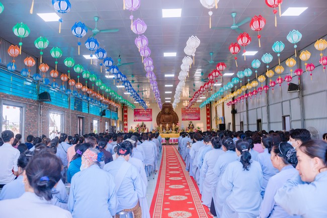 The Ullambana Great Ceremony 2023 at Tu Phap pagoda, Nghe An