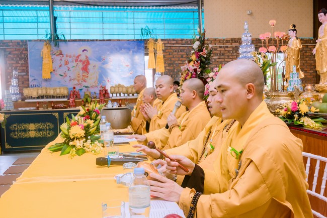 The Ullambana Great Ceremony 2023 at Tu Phap pagoda, Nghe An