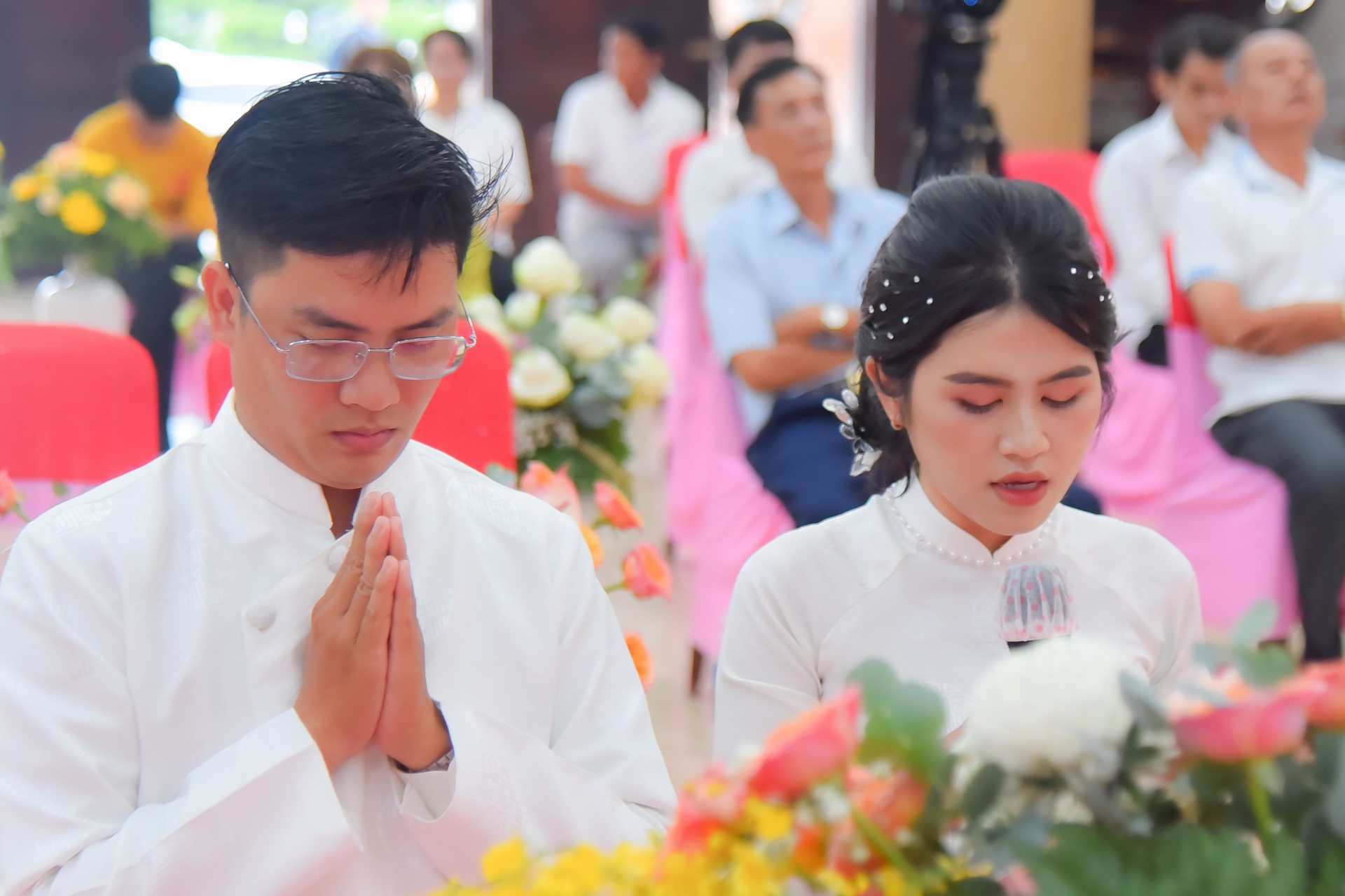 Wedding Ceremony at the pagoda