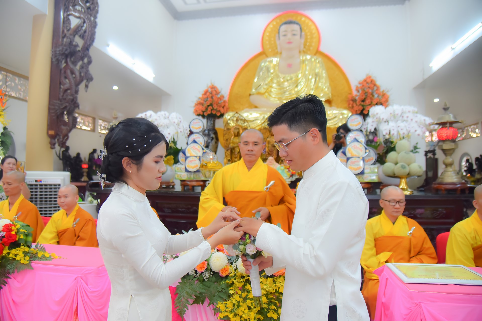 Wedding Ceremony at the pagoda