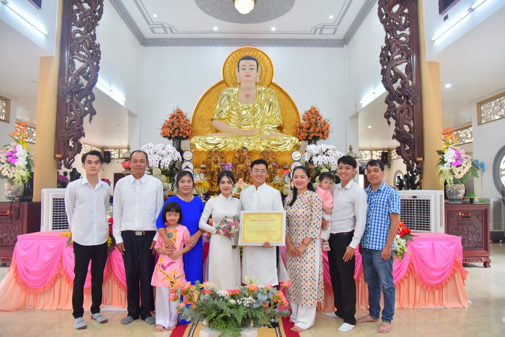 Wedding Ceremony at the pagoda