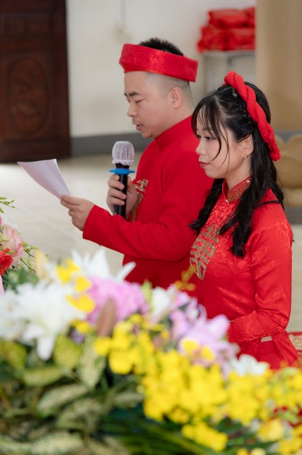 Wedding Ceremony at the pagoda