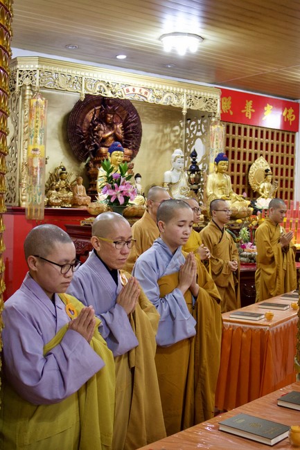 Candle Lighting Ritual to commemorate Amitabha’s Buddha at Ling Yin Temple in Taiwan