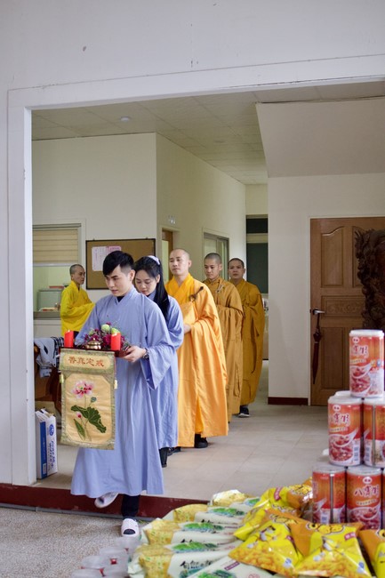 Candle Lighting Ritual to commemorate Amitabha’s Buddha at Ling Yin Temple in Taiwan