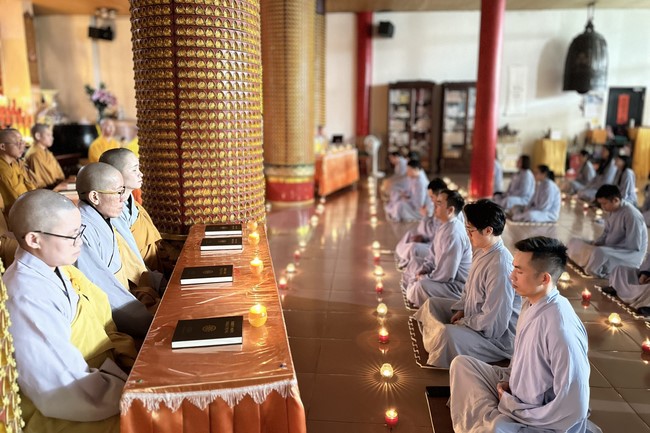 Candle Lighting Ritual to commemorate Amitabha’s Buddha at Ling Yin Temple in Taiwan