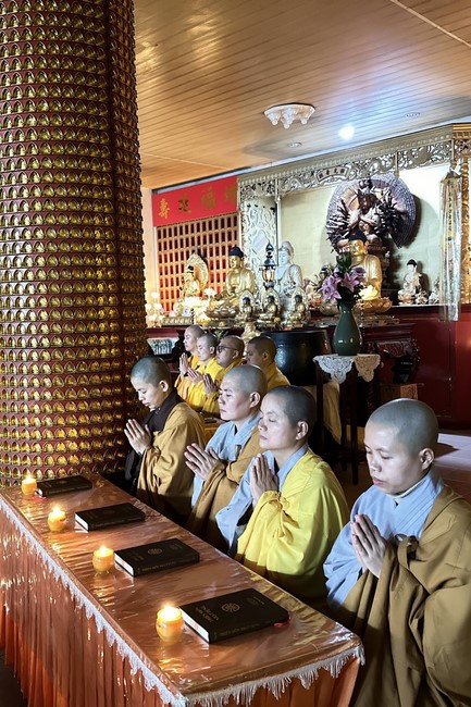 Candle Lighting Ritual to commemorate Amitabha’s Buddha at Ling Yin Temple in Taiwan