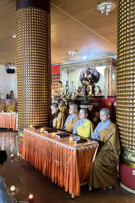 Candle Lighting Ritual to commemorate Amitabha’s Buddha at Ling Yin Temple in Taiwan
