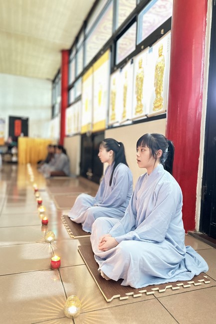 Candle Lighting Ritual to commemorate Amitabha’s Buddha at Ling Yin Temple in Taiwan