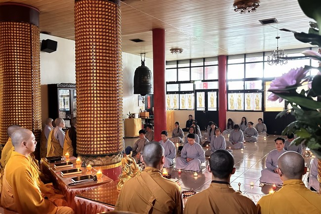 Candle Lighting Ritual to commemorate Amitabha’s Buddha at Ling Yin Temple in Taiwan
