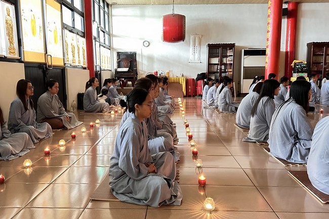 Candle Lighting Ritual to commemorate Amitabha’s Buddha at Ling Yin Temple in Taiwan