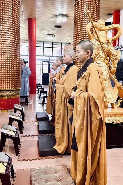 Candle Lighting Ritual to commemorate Amitabha’s Buddha at Ling Yin Temple in Taiwan