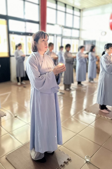 Candle Lighting Ritual to commemorate Amitabha’s Buddha at Ling Yin Temple in Taiwan