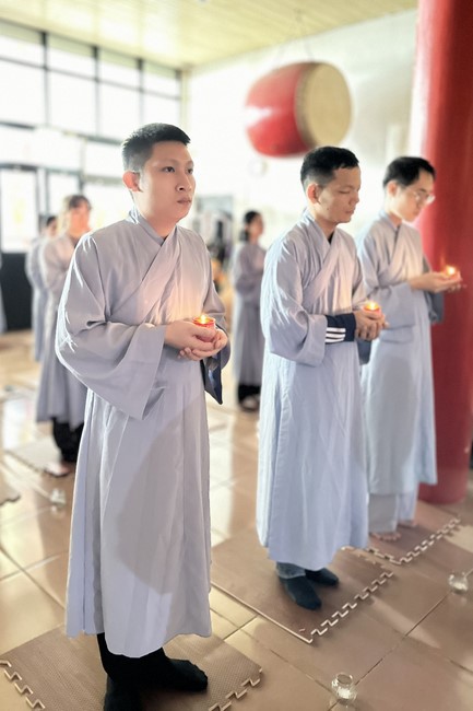Candle Lighting Ritual to commemorate Amitabha’s Buddha at Ling Yin Temple in Taiwan