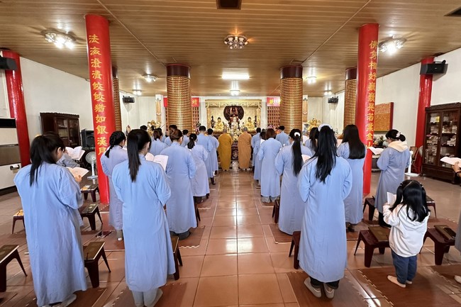 Candle Lighting Ritual to commemorate Amitabha’s Buddha at Ling Yin Temple in Taiwan