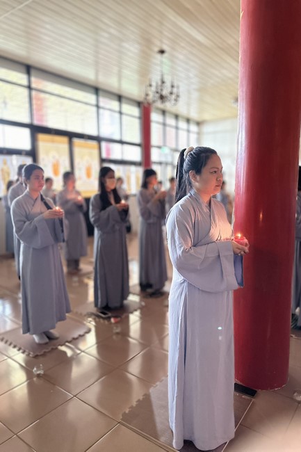 Candle Lighting Ritual to commemorate Amitabha’s Buddha at Ling Yin Temple in Taiwan