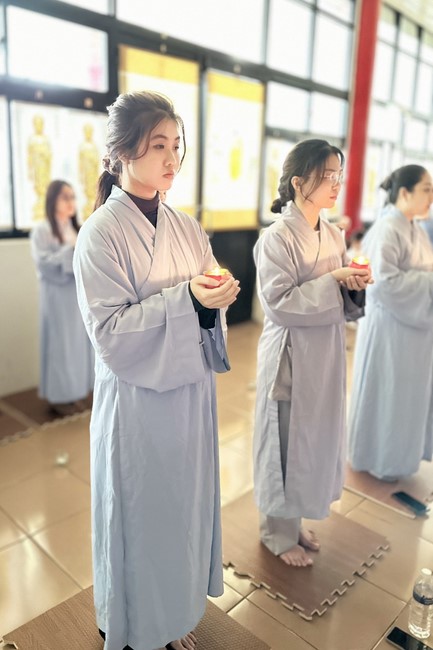 Candle Lighting Ritual to commemorate Amitabha’s Buddha at Ling Yin Temple in Taiwan