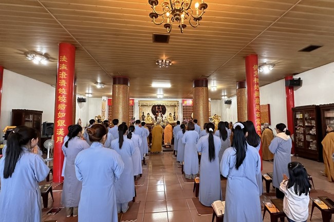 Candle Lighting Ritual to commemorate Amitabha’s Buddha at Ling Yin Temple in Taiwan