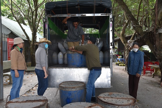 Release creatures and praying for peace to Toan Phat Logistics Co., Ltd and Trang Nguyen Co., Ltd by the Charity Board