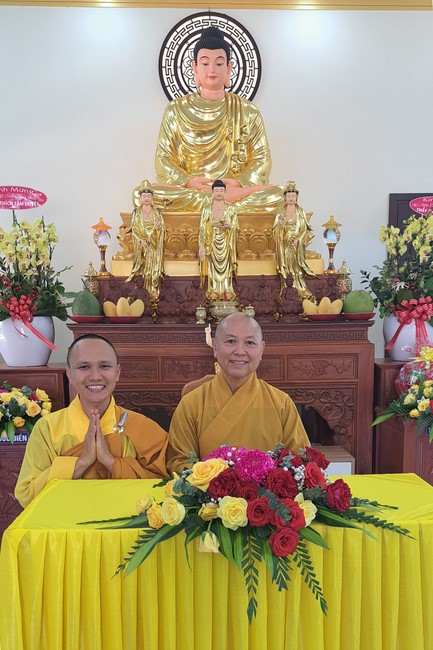 A dharma talk at Tam Phap Pagoda, Binh Phuoc province