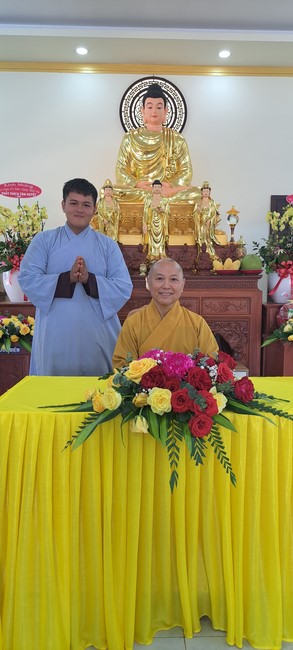 A dharma talk at Tam Phap Pagoda, Binh Phuoc province