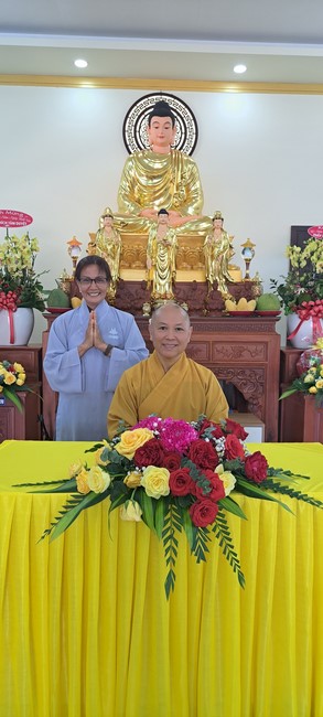 A dharma talk at Tam Phap Pagoda, Binh Phuoc province