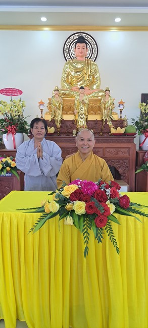 A dharma talk at Tam Phap Pagoda, Binh Phuoc province