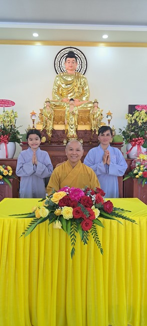 A dharma talk at Tam Phap Pagoda, Binh Phuoc province