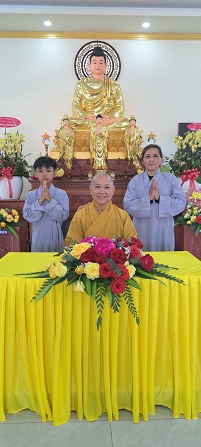 A dharma talk at Tam Phap Pagoda, Binh Phuoc province