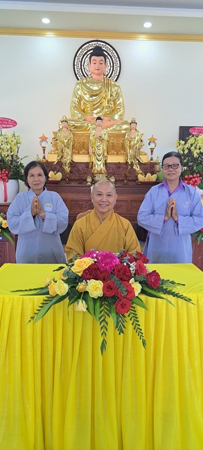 A dharma talk at Tam Phap Pagoda, Binh Phuoc province