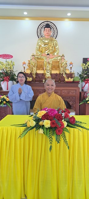 A dharma talk at Tam Phap Pagoda, Binh Phuoc province