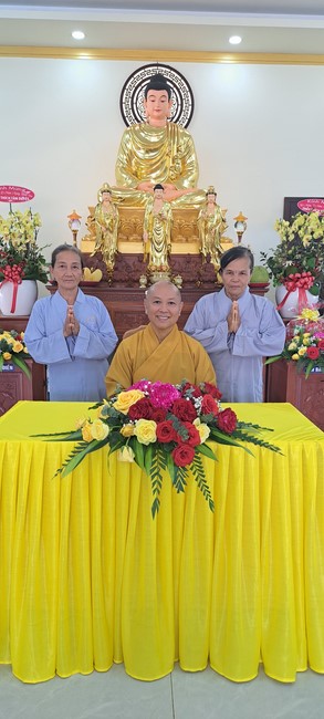 A dharma talk at Tam Phap Pagoda, Binh Phuoc province