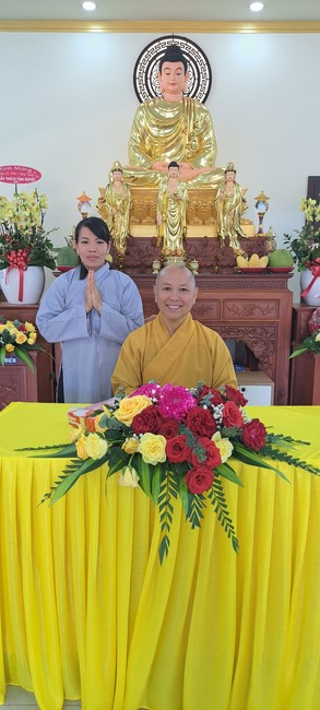A dharma talk at Tam Phap Pagoda, Binh Phuoc province