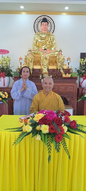 A dharma talk at Tam Phap Pagoda, Binh Phuoc province