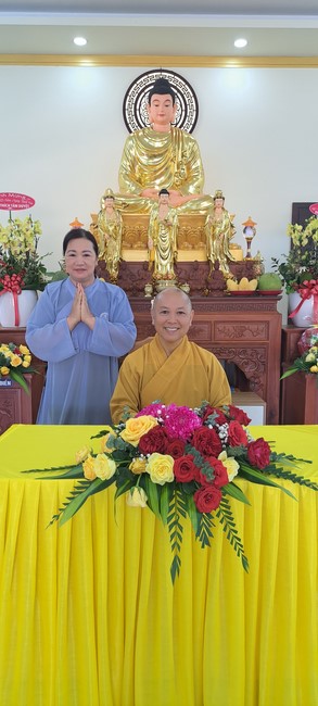 A dharma talk at Tam Phap Pagoda, Binh Phuoc province