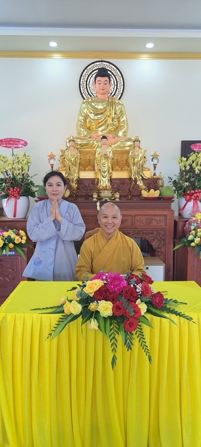 A dharma talk at Tam Phap Pagoda, Binh Phuoc province