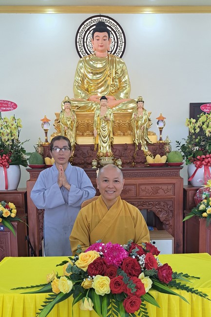 A dharma talk at Tam Phap Pagoda, Binh Phuoc province
