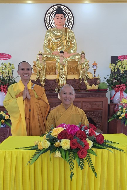 A dharma talk at Tam Phap Pagoda, Binh Phuoc province