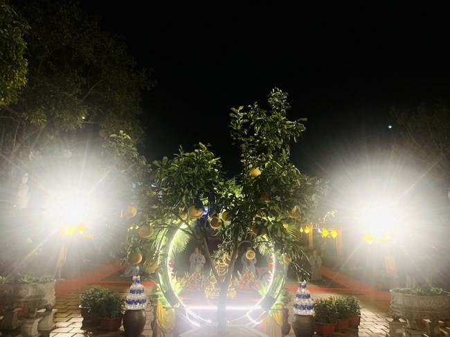 Commemorating enlightened achievement of Bodhisattva Siddhartha at Dong Cao pagoda