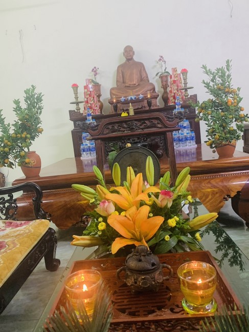Commemorating enlightened achievement of Bodhisattva Siddhartha at Dong Cao pagoda