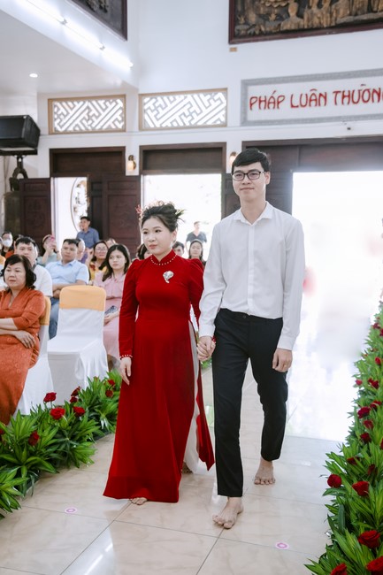 Wedding Ceremony at the pagoda