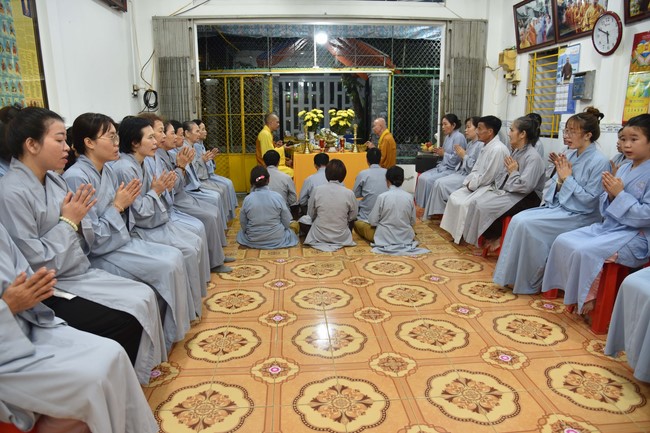 The 6th gratitude Ceremony and One-Day Practice at Minh Chat ashram in Can Tho