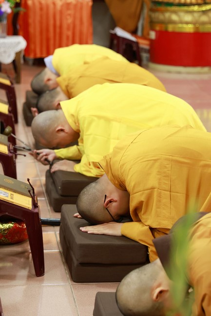 Year-end repentant Assembly at Linh An Temple in Taiwan