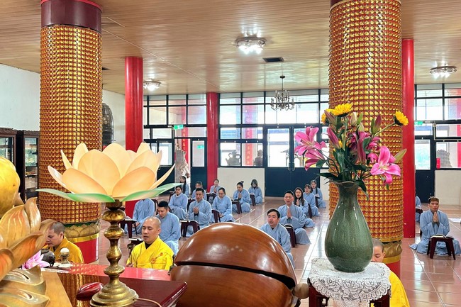 Year-end repentant Assembly at Linh An Temple in Taiwan