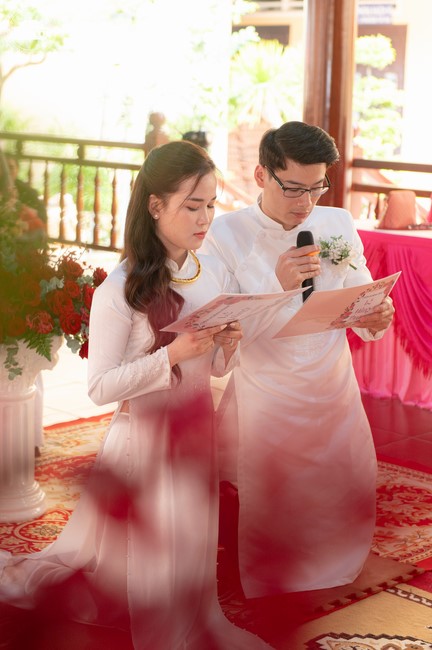 Wedding Ceremony at the pagoda