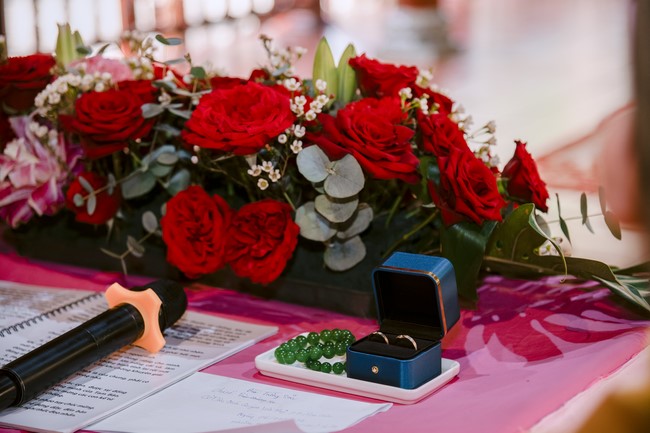Wedding Ceremony at the pagoda